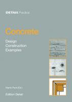 Concrete: Design, Construction, Examples
 9783034614740, 9783764376314
