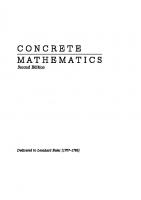 Concrete Mathematics: A Foundation for Computer Science [2 ed.]
 0201558025, 9780201558029