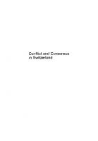 Conflict and Consensus in Switzerland [Reprint 2020 ed.]
 9780520312005