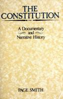 Constitution - Documentary and Narrative History
 0688033400, 0688083498