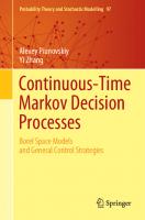Continuous-Time Markov Decision Processes [1 ed.]
 9783030549862, 9783030549879