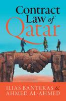 Contract Law of Qatar
 1316511510, 9781316511510