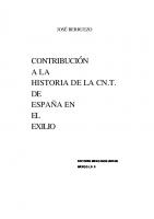 Contribucion A La Historia De La C N T De España En El Exilio