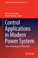 Control Applications in Modern Power System: Select Proceedings of EPREC 2020 [1st ed.]
 9789811588143, 9789811588150