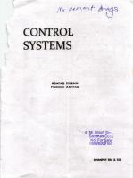 Control Systems [1 ed.]