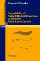 Controllability of Partial Differential Equations Governed by Multiplicative Controls (Lecture Notes in Mathematics, 1995)
 9783642124129, 3642124127
