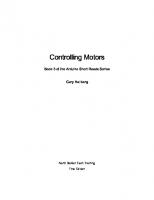Controlling Motors: Book 3 of the Arduino Short Reads Series