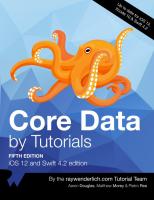 Core Data by Tutorials: iOS 12 and Swift 4.2 Edition
 1942878613, 9781942878612