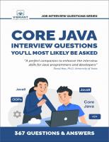 Core Java Interview Questions You'll Most Likely Be Asked (Job Interview Questions Series) [2 ed.]
 163651040X, 9781636510408, 1636510418, 9781636510415, 2021938075