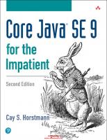 Core Java Se 9 For The Impatient [2 ed.]
 2017947587, 9780134694726, 0134694724
