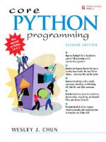 Core Python Programming [2nd Edition]
 0132269937, 9780132269933
