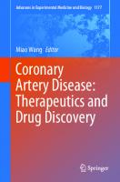 Coronary Artery Disease: Therapeutics and Drug Discovery (Advances in Experimental Medicine and Biology, 1177)
 9811525161, 9789811525162