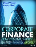 Corporate finance: principles and practice [7th edition]
 9781292103037, 9781292103082, 9781292144245, 1292103035, 1292103086
