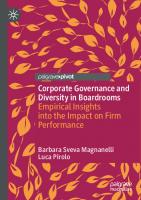 Corporate Governance and Diversity in Boardrooms: Empirical Insights into the Impact on Firm Performance [1st ed.]
 9783030561192, 9783030561208
