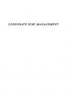 Corporate Risk Management
 9780231513005