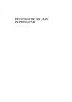 Corporations law : in principle [Tenth edition.]
 9780455237978, 0455237972