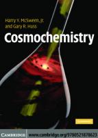 Cosmochemistry [1 ed.]
 0521878624, 9780521878623