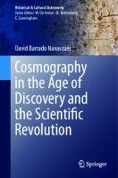 Cosmography in the Age of Discovery and the Scientific Revolution
 3031298845, 9783031298844