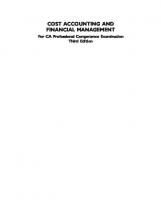 Cost accounting and financial management for CA Professional Competence Examination [3 ed.]
 9780070221079, 0070221073