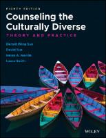 Counseling the Culturally Diverse: Theory and Practice [8 ed.]
 1119448247, 9781119448242