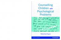 Counselling Children with Psychological Problems
 2056529521, 9788131730447, 9789332500938, 1791811892, 8131730441