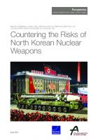 Countering the Risks of North Korean Nuclear Weapons
 9781977406767