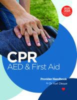 CPR, AED, & First Aid Provider Handbook 2020-2025