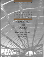 Cracking the Codes. An Architect's Guide to Building Regulations
 0471169676