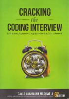 Cracking the Coding Interview: 189 Programming Questions and Solutions [6 ed.]
 0984782850, 9780984782857