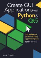 Create Gui Applications with Python & Qt5 [4 ed.]