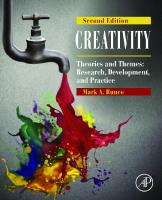 Creativity: Theories and Themes: Research, Development, and Practice [Second Edition]
 9780124105126