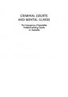 Criminal Courts & Mental Illness.
 9780455238890, 0455238898