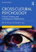 Cross-Cultural Psychology: Critical Thinking and Contemporary Applications, Seventh Edition [7 ed.]
 0367199386, 9780367199388