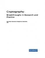 Cryptography: Breakthroughs in Research and Practice
 1799817636, 9781799817635