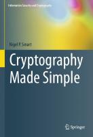 Cryptography Made Simple
 3319219359, 9783319219356