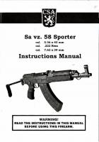 CSA VZ-58 Sporter Instruction Manual