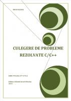 CULEGERE DE PROBLEME REZOLVATE C/C++ Informatica