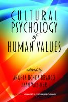 Cultural Psychology of Human Values [1 ed.]
 9781617358241, 9781617358234