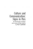 Culture and Communication: Signs in Flux. An Anthology of Major and Lesser-Known Works
 9781644693889