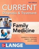 CURRENT diagnosis & treatment family medicine [5 ed.]
 9781260134896, 126013489X
