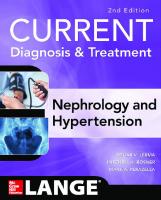 Current Diagnosis & Treatment Nephrology & Hypertension [2 ed.]
 9781259861062, 1259861066, 9781259861055, 1259861058