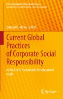 Current Global Practices of Corporate Social Responsibility: In the Era of Sustainable Development Goals
 3030683850, 9783030683856