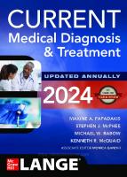 Current Medical Diagnosis and Treatment 2024 [2024 ed.]
 9781265556242, 1265556245, 9781265556037, 1265556032