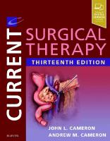 Current Surgical Therapy [13th Edition]
 9780323640619, 9780323640602