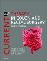 Current therapy in colon and rectal surgery [3 ed.]
 9780323280921, 0323280927