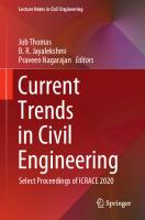 Current Trends in Civil Engineering : Select Proceedings of ICRACE 2020 [1st ed.]
 9789811581502, 9789811581519