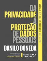 Da privacidade à proteção de dados pessoais: elementos da formação da Lei Geral de Proteção de Dados [2 ed.]
 8553219577, 9788553219575