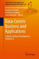 Data-Centric Business And Applications: Towards Software Development [04]
 3030347052,  9783030347055,  9783030347062