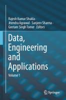 Data, engineering and applications. Vol.1
 9789811363467, 9789811363474