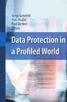 Data Protection in a Profiled World
 9048188644, 9789048188642